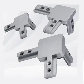 8 ks 1515 2020 3030 4040 stříbrná / černá 3cestná koncová rohová konzola pro hliníkový profil s T drážkou 10 nejlepší prodej 1515 extruze - №6