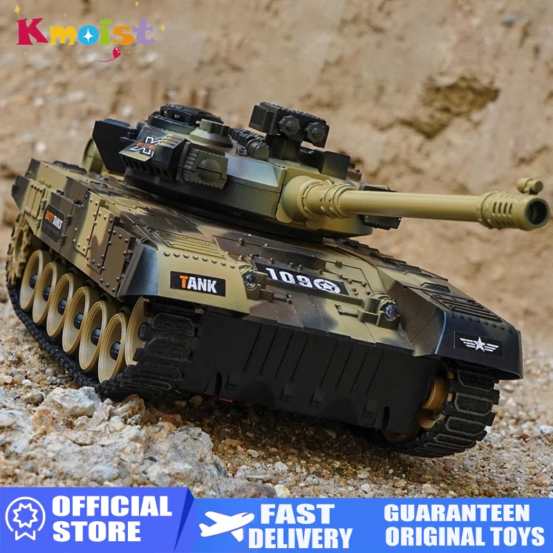 

RC Tank 7Ch 2.4G 1/30 Remote Control Crawler Tank Model World War Military Truck Simulation sound Tiger Toys for Boys Kids Gifts