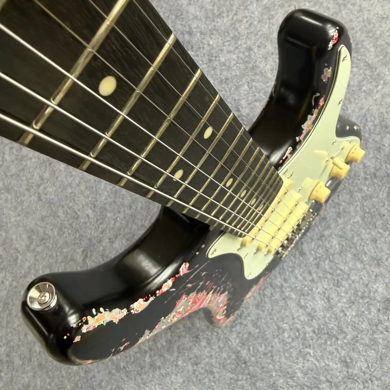 2026 style  guitar, handmade, high quality, Paisley decal black, nitrocellulose finish, in stock guitar
