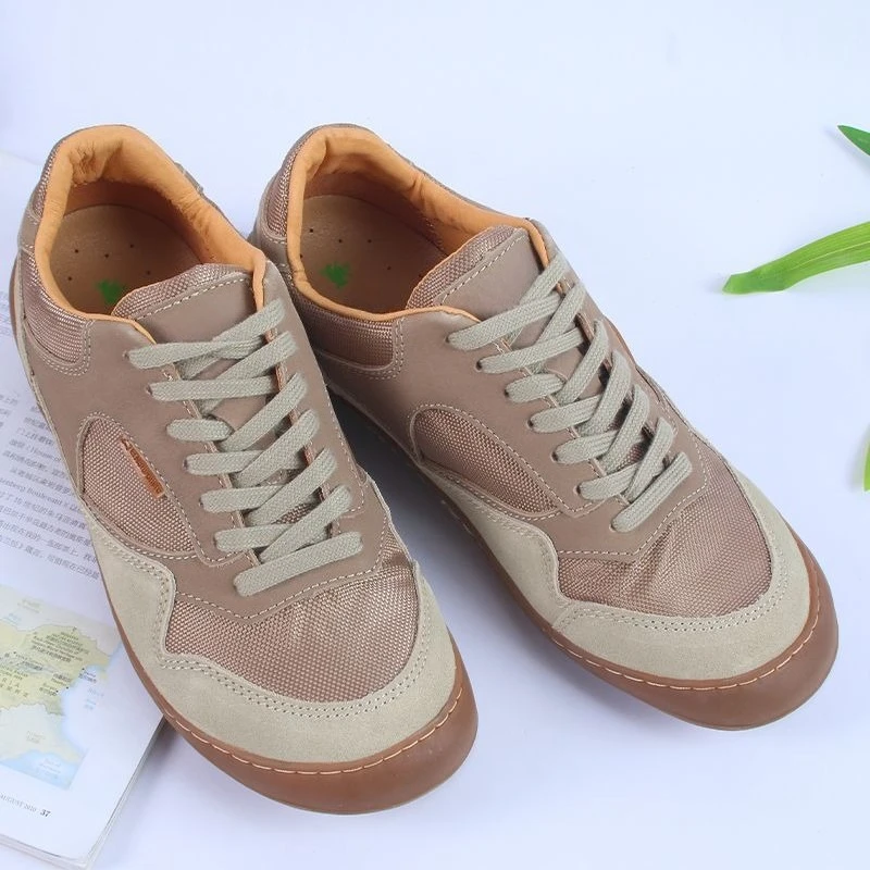 

Casual Outdoor Men Women Genuine Leather Hiking Shoes, Non-Slip Wear-Resistant Breathable Sweat-Absorbing Shoes