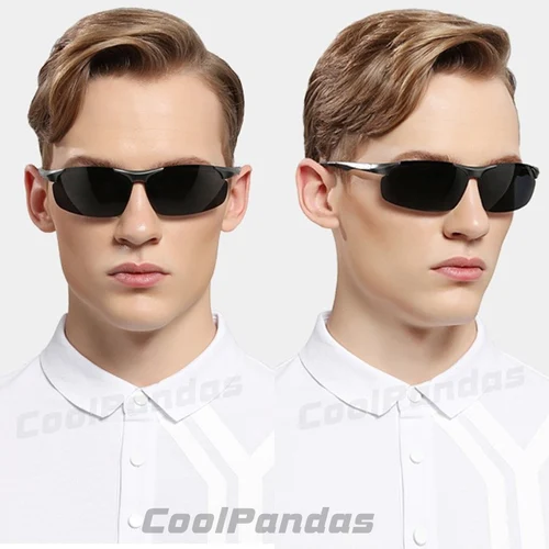 Imagen 2 del producto Gafas de sol fotocromáticas polarizadas HD de aluminio para hombre, gafas de sol de conducción para hombre, gafas deportivas para exteriores, gafas Anti-UV de sol masculinas