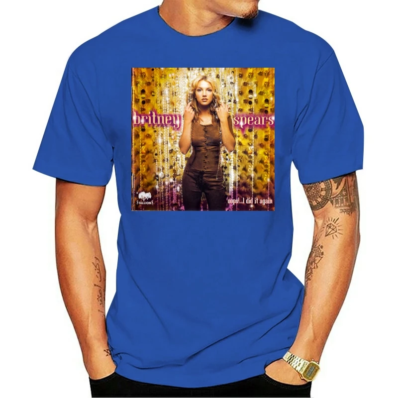 2020 Britney Spears Piece Of Me Tour Logo Black Man ice boyfriend style Thin section