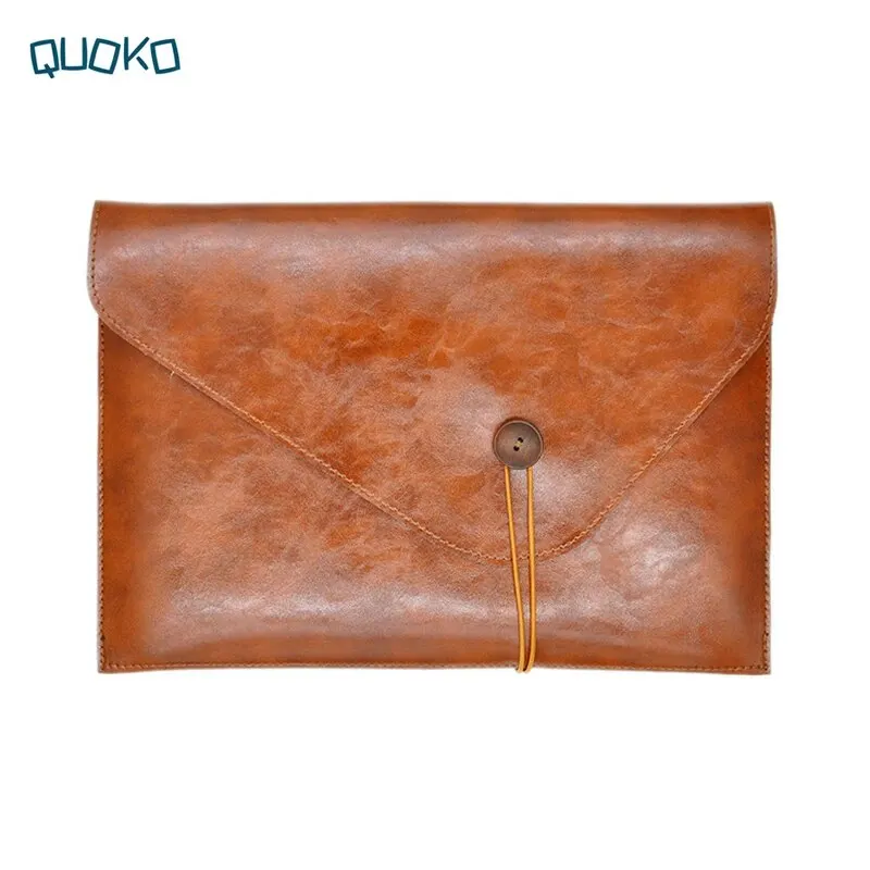 Retro Style 14 Inch Laptop Sleeve Case For MacBook Pro14 PU Leather Laptop Bag For Huawei MateBook 14.2 Dell Pouch