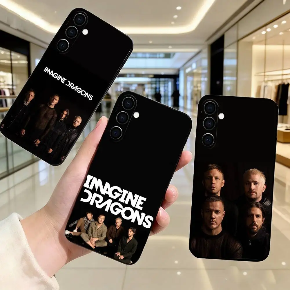 I-Imagine B-Band  Dragons L-Looms BD  Phone Case Black Silicone Soft For Samsung Galaxy A73,A72,A71,A70,A53,A52,A51
