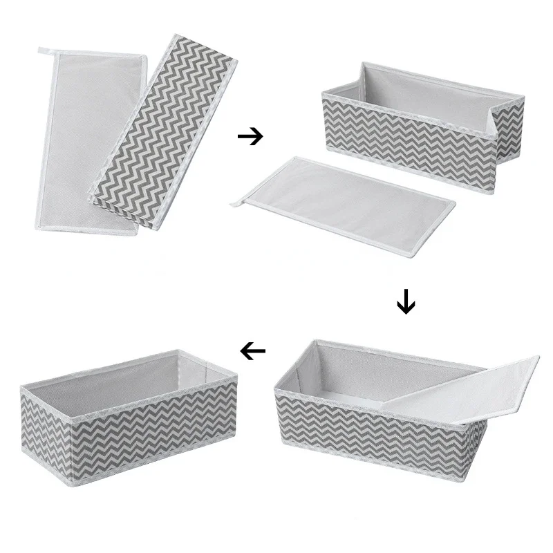 Drawer Organizer System Set Drawer Divider Storage Bag Underwear Socks Bra Box Basket Storage for Storing Jean T-shirt Sweater