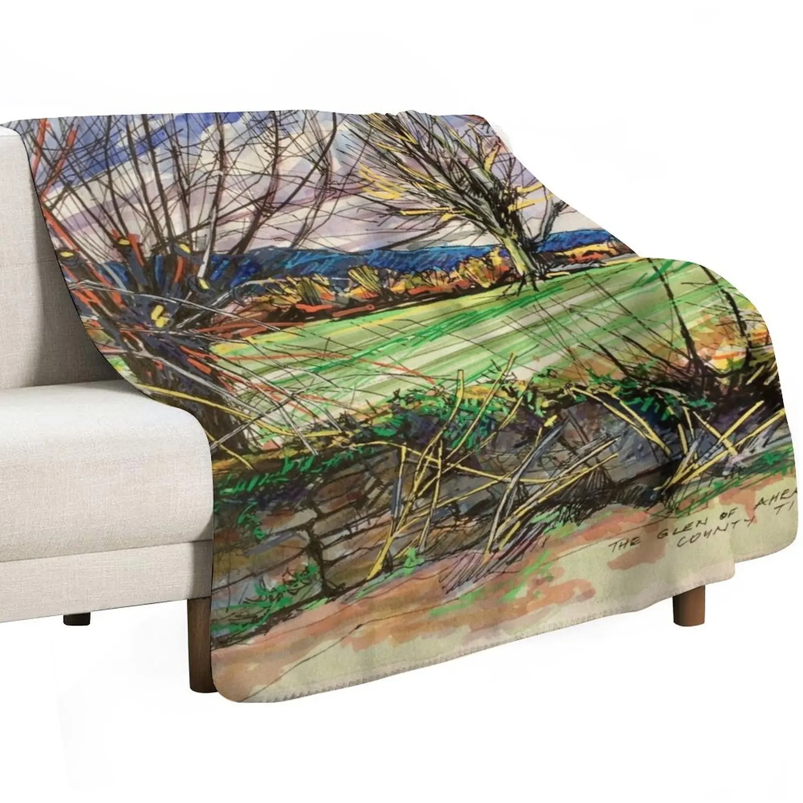 Winter in the Glen of Aherlow, Tipperary, Ireland Throw Blanket Bed covers Decoratives manga Thin Plaid on the sofa Blankets