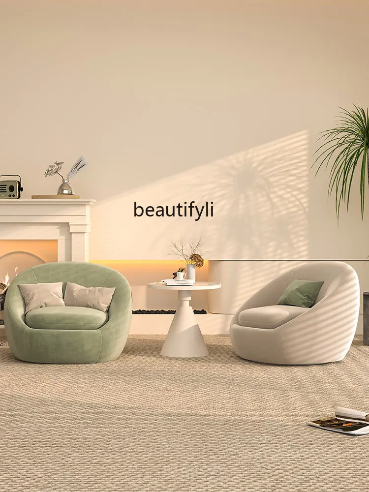 Creative Single Small Sofa Beauty Salon Reception Coffee Shop Negotiation Table and Chair B & B Designer Leisure Chair