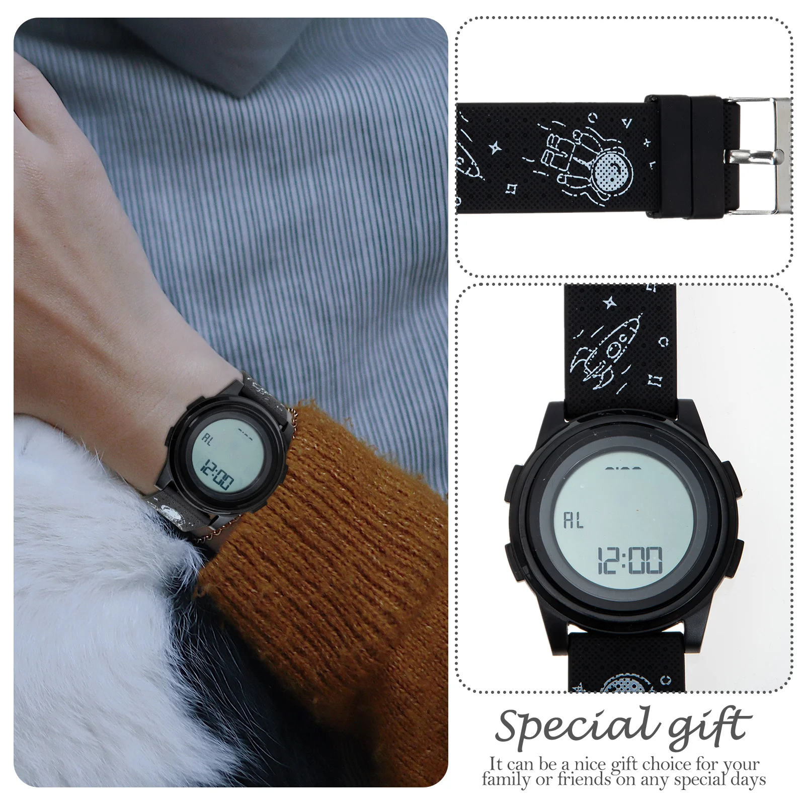 Electronic Smartwatch Luminous Digital Wrist Watch For Unisex Sports Watch Students Timepiece