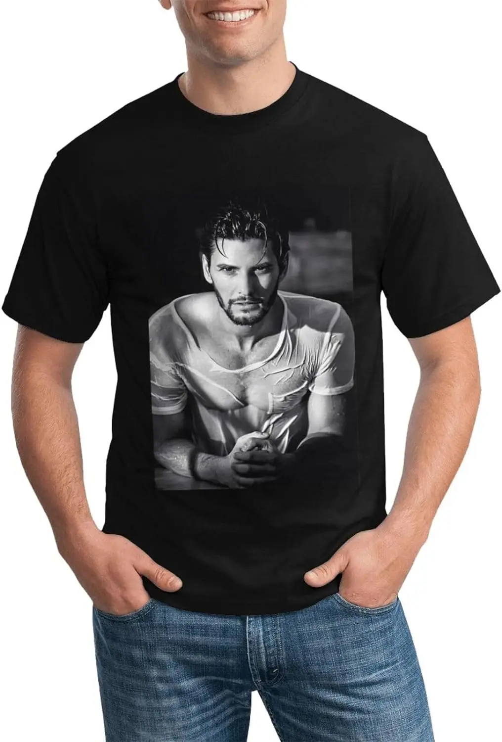 Ben Barnes T-Shirt Crewneck Top Short-Sleeve T-Shirt 100% Cotton Tees for Men,Women (8Sizes)