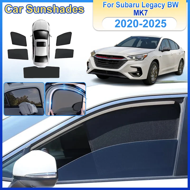 Car SunShade For Subaru Legacy BW Accessories MK7 2020-2025 UV Protection Privacy Curtain Avoid Light Visor Accessories Car Part