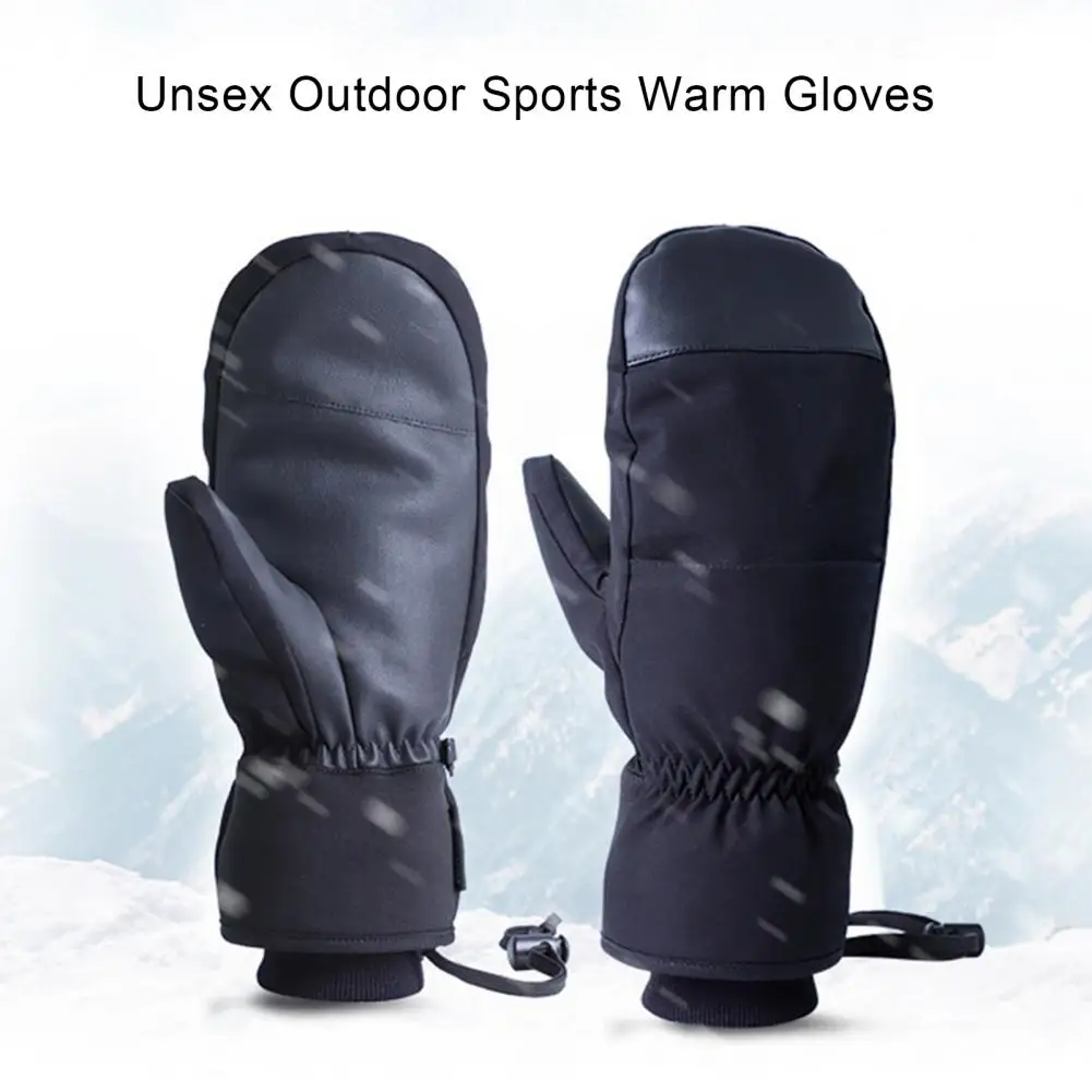 1 Pair Winter Gloves Windproof Conductive Waterproof Inner Five Fingers Winter Snowboarding Gloves Outdoor Sports