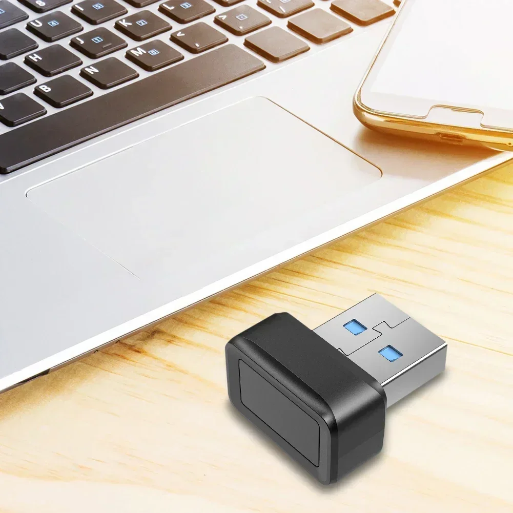 USB Fingerprint Key Windows Compatible Biometric Scanner for Password Free Login Ideal for PC Security