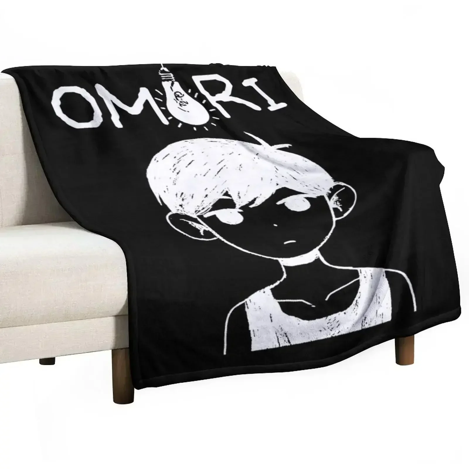 Omori Merch Omori Throw Blanket Warm Cozy Throw Blanket for Living Room Couch