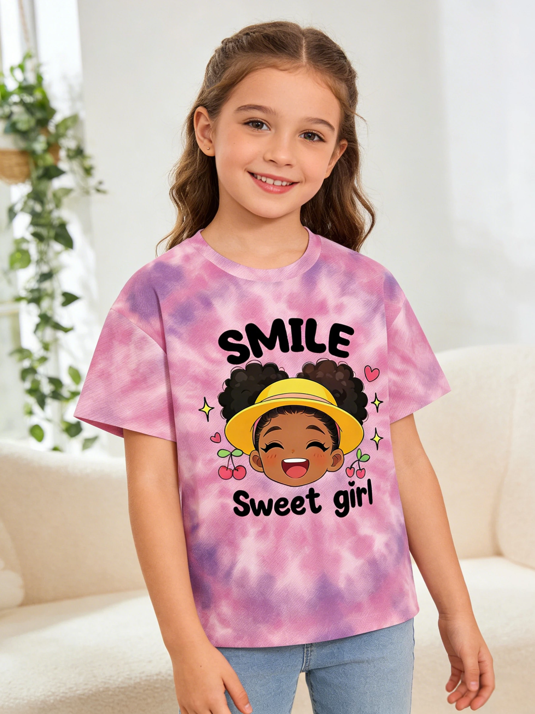 تي شيرت أطفال مطبوع عليه ربطة عنق ناعمة، نمط لطيف، قماش ناعم #1