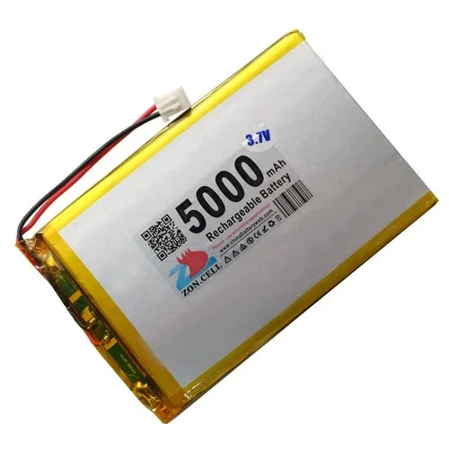 리튬 폴리머 배터리 507580, 706075 모바일 전원 충전 보물 리튬 이온 셀, 배송 3.7V, 5000mAh