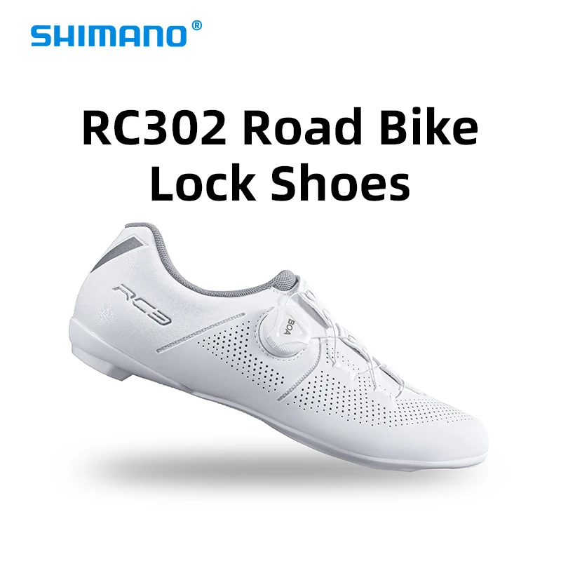 SHIMANO Bicycle Lock Shoes RC302 RC703 Men's MTB Road Bike Shoes Breathable BOA System Race Professional Cycling Locking Shoes