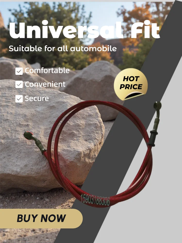 

120cm Colorful Braided Motorcycle Brake Clutch Oil Hose Line Pipe Stainless Steel PVC Covered Motorbike Accessories