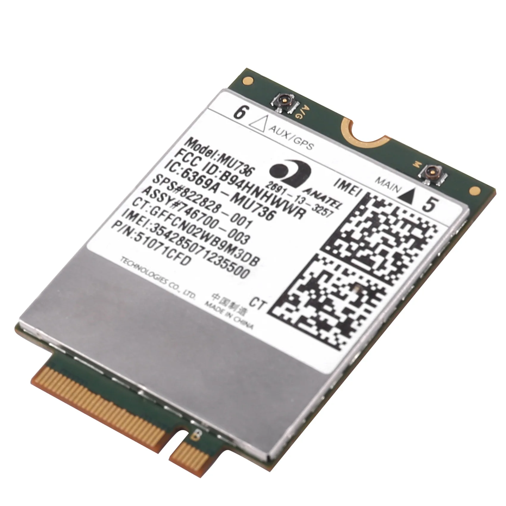 MU736 WiFi Card WWAN Card 3G Module for HP ProBook 430 440 640 645 650 655 G1 ZBook 17 EliteBook 850, 820 G1