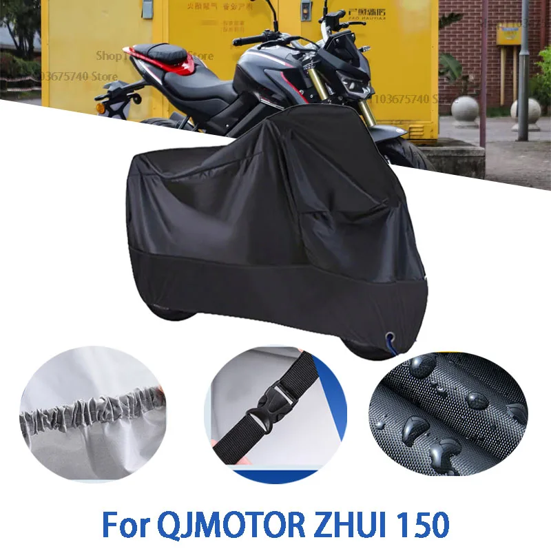 

Motorcycle Full Covers For QJMOTOR ZHUI 150 Car Outdoors Sun Protection Dust No Ear Thickened Oxford Clothcover Accessories