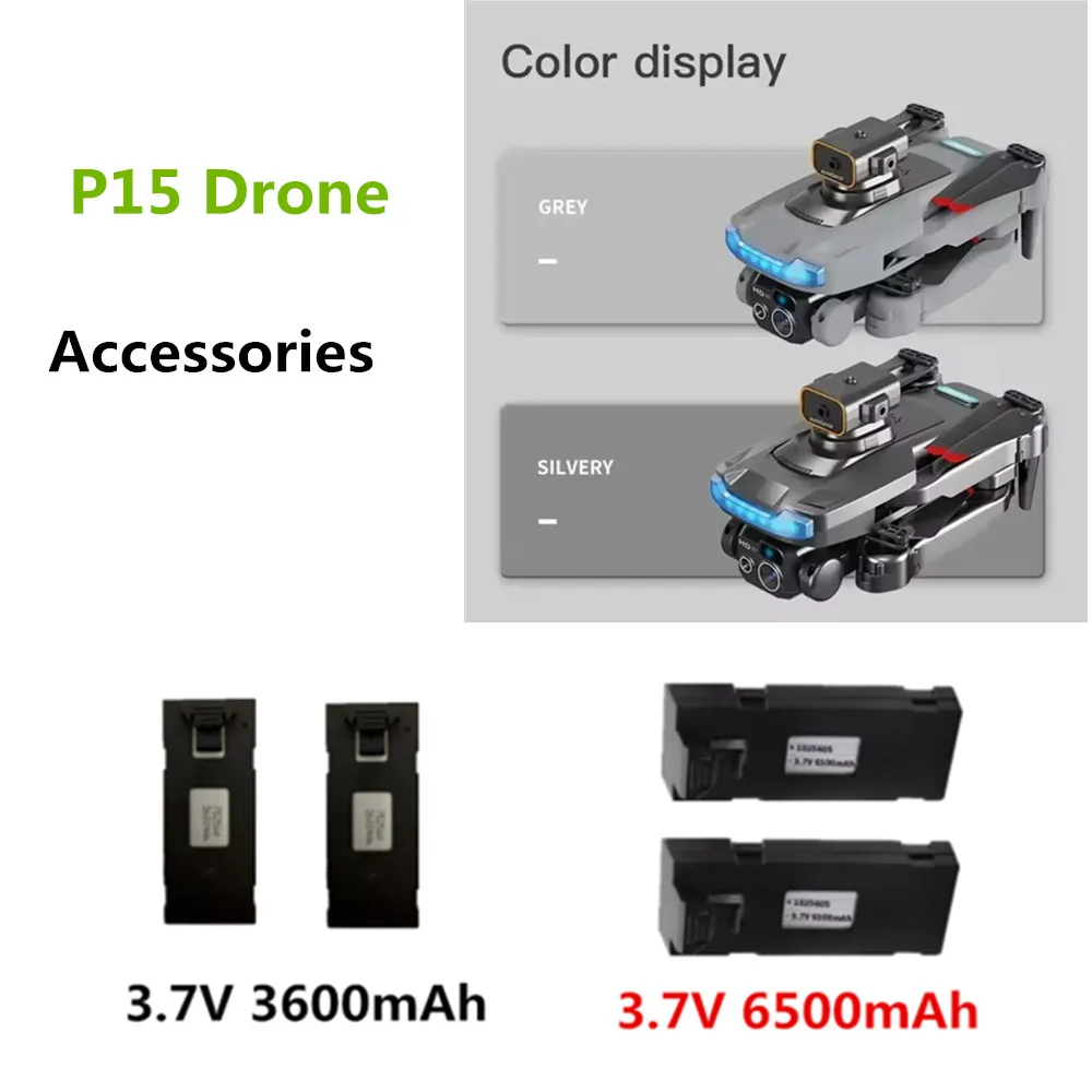 

P15 Drone Battery 3.7V 1800Mah 6500mAh P15 Drone Propeller Maple Leaf P15 Drone Parts P15 Drone Accessories