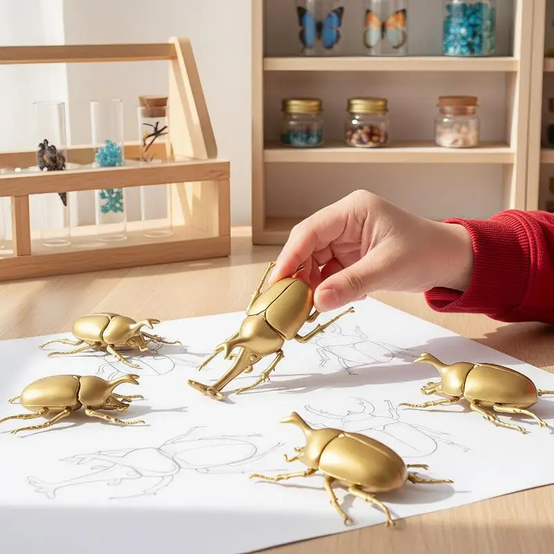 Fairy‑Style Insect Ornament PVC Beetle Figurine Creative Decor for Table Display House Art Decoration Present