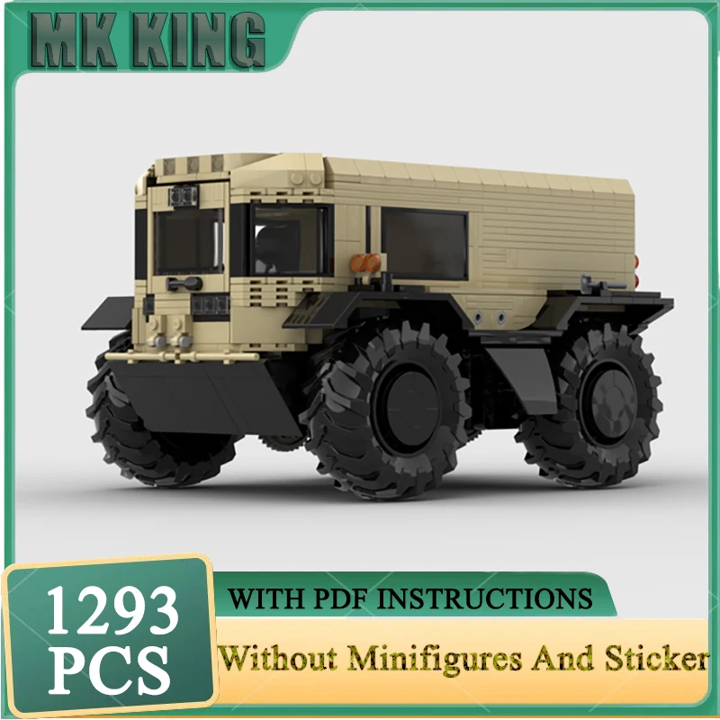 

Модель городского автомобиля Moc, строительные блоки, внедорожный вездеход, технология, кирпичи, рождественская игрушка «сделай сам», сборка, подарок