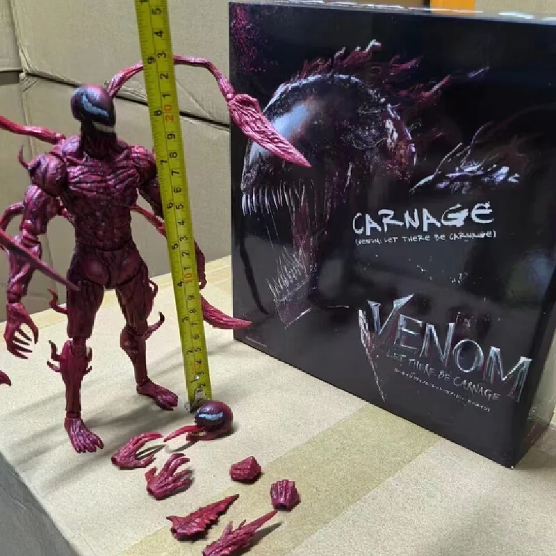 2024 Venom Carnage Action Figure Joint Movable Toys Venom Legends Change Face Statue Model Doll Collectible Kids For Toy Gif