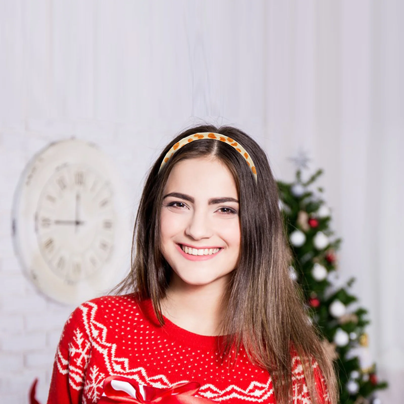 10Pcs Headband Material 15Mm Wide Flat Cloth Covered DIY Thin Hard Hair Band for Lunar Thanksgiving Zoo Animal Holiday Festive