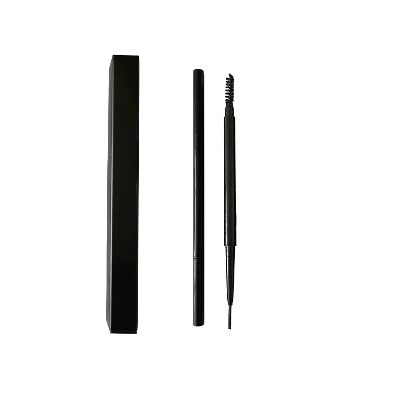 Ultra Fine Eyebrow Pencil Brow Enhancers 1.5mm Waterproof Long-lasting Double-ended Brown Shade Eyebrows Makeup No Logo