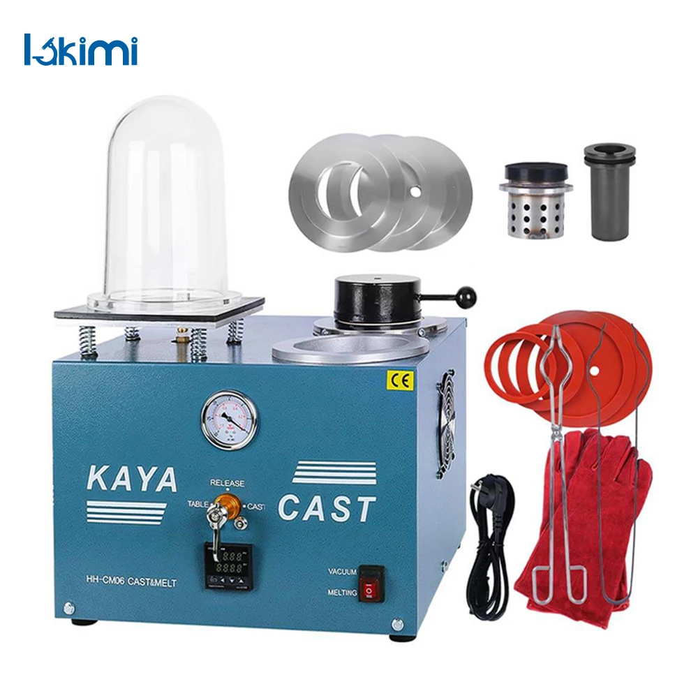 

Vacuum Investing Casting & Melt Machine Electric Melting Equipment Refining Metal Gold for Goldsmith Lost Jewelry Wax LK-CM06