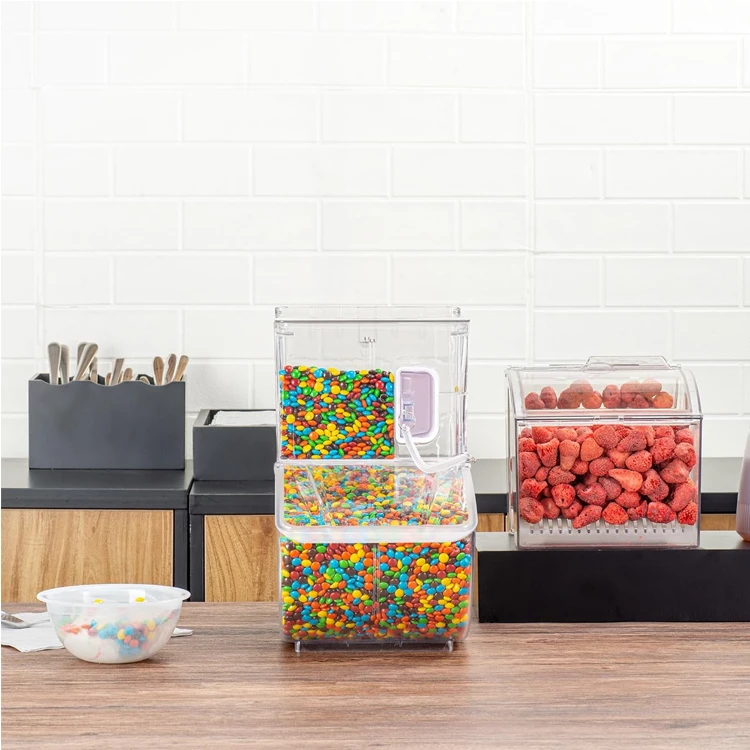 

Retail Store Acrylic Bulk Food Container Candy Bin With Scoop Storage Boxes