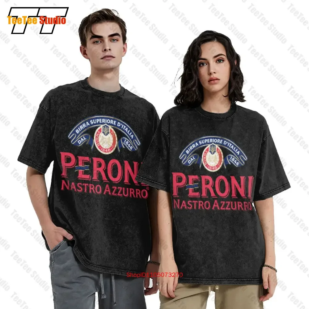 Peroni Nastro Beer Brewery Logo Vintage T Shirt For Men Hip Hop T-Shirt EA22