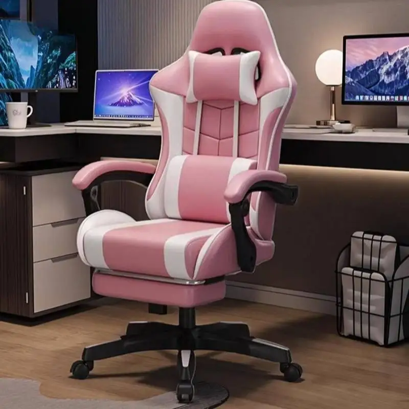 

Armrest Ottoman Office Chairs Adjustable Blue Ergonomic Swivel Office Chairs Relaxing Designer Sillas Para Escritorio Furniture