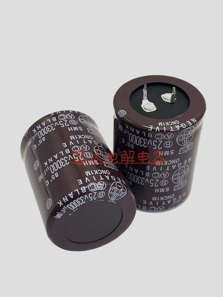 New black gold steel 25v33000uf electrolytic capacitor 33000uF25V filter power amplifier 35X50 original