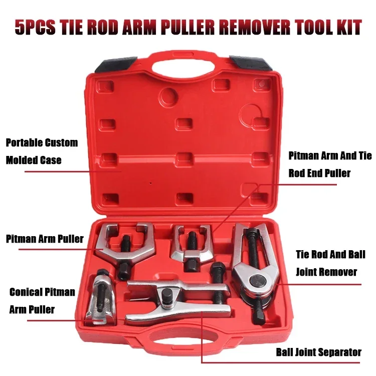 5pcs Ball Joint Press Remover Tool U Kit Arm Puller Ball Separator Set Press Hydraulic Ball Removal Tool