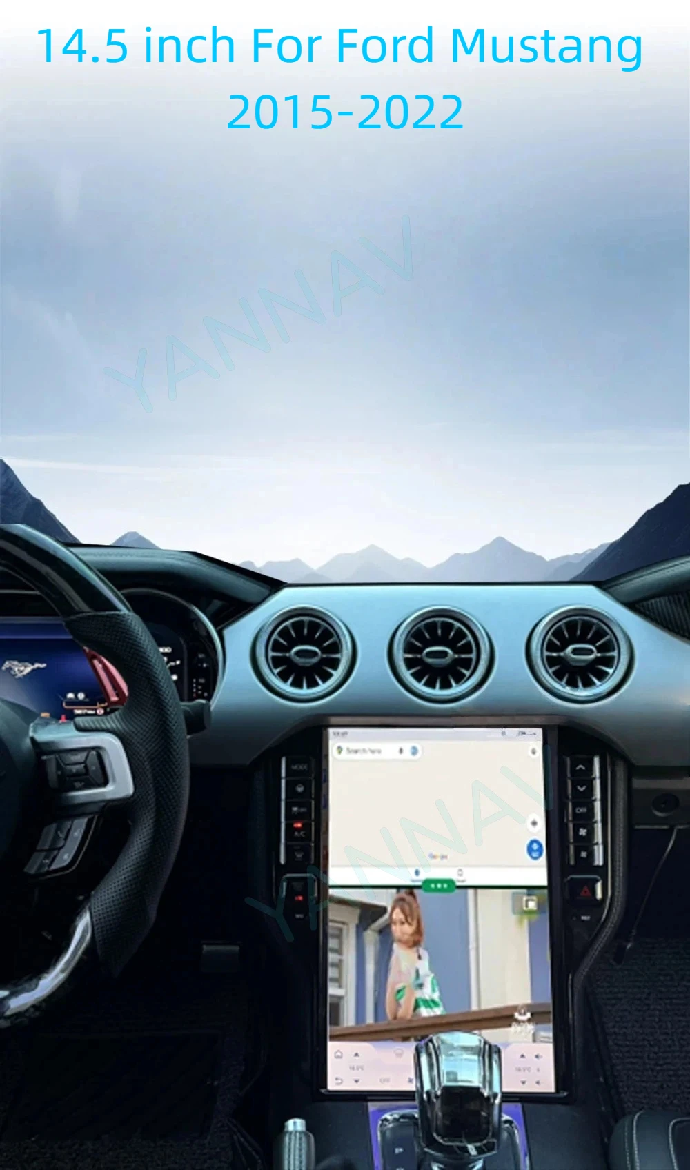 

14.5 inch For Ford Mustang 2015-2022 Car radio Android 15 1900*1080 8GB RAM+256GB ROM Car Multimedia Player Android navigation
