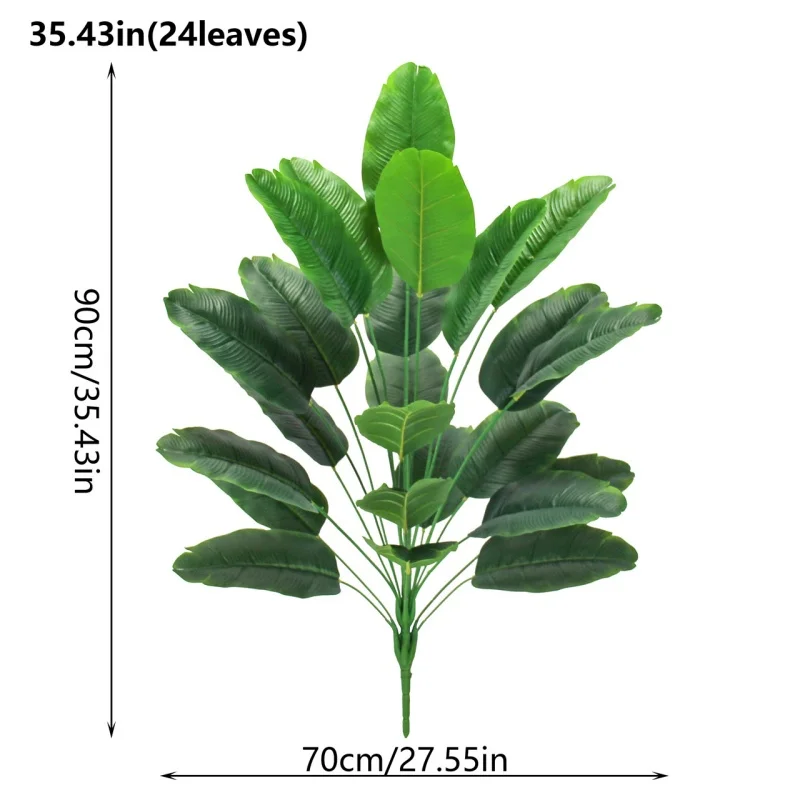 Nowe Fałszywe Rośliny Sztuczne Drzewo Bananowe Na Zewnątrz Ogród Umywalka Zielona Estetyka Duży Salon Ślub Dekoracja Domu Części