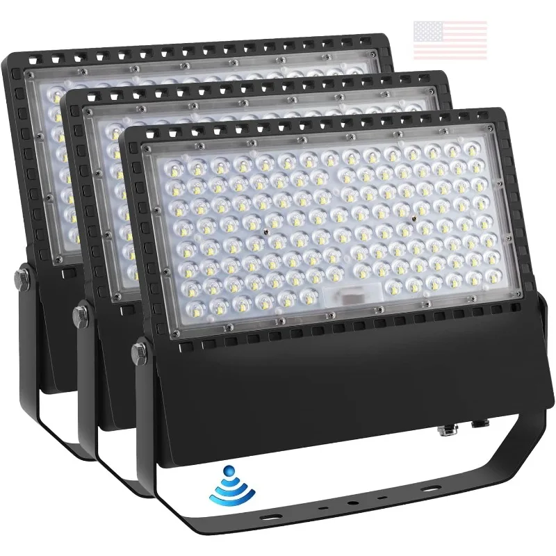 

Juyace 36000lm LED Parking lot Lights Dusk to Dawn Stadium Flood Light Outdoor Commercial 5000K IP65 100-277V 240W 3 Pack