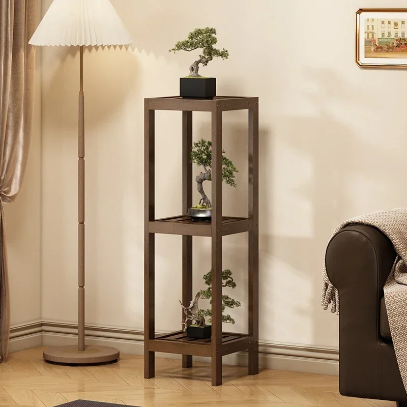 

wood flower stand, living room floor-to-ceiling indoor multi-layer flower pot, balcony flower table storage shelf 2025 new model