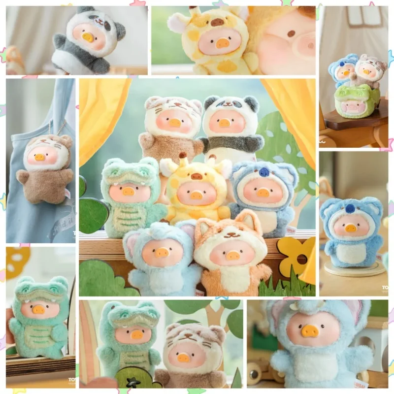 

Новая подлинная серия LULU PIG для вечеринок в виде животных, виниловая плюшевая глухая коробка, милая консервированная кукла-свинья, сумка, изысканный кулон, модные аксессуары