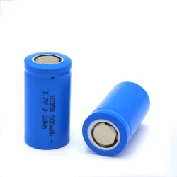 2pcs/lot 3.7V 18350 rechargeable battery 900mAh special lithium battery