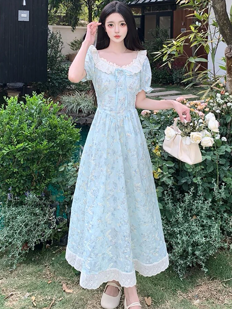 princess polly baby blue dress Floral Dresses Jacquard Bodycon Dress Gcong Jacquard Dress Women Lace Floral  Textured Midi Dress Puff