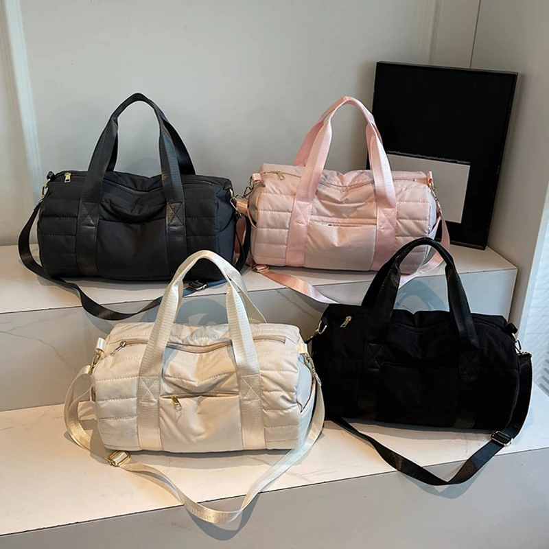 

Спортивная клетчатая дорожная сумка, большая сумка для тренажерного зала, фитнеса, йоги, сумка для тренировок на открытом воздухе, сумка через плечо для кемпинга, дорожная сумка для деловых поездок, женская дорожная