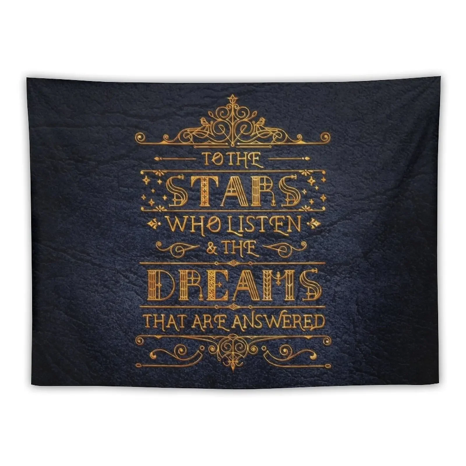 To the stars who listen Tapestry Outdoor Decor Room Decor Cute Wall Art Tapestry