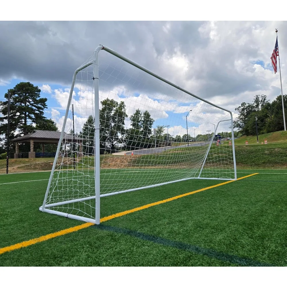 24 × 8 × 5 أقدام. هدف كرة القدم الصلب. إطار عالي التحمل مع شبكة. البطولة، حجم التنظيم. التدريب المهني المحمول الممارسة