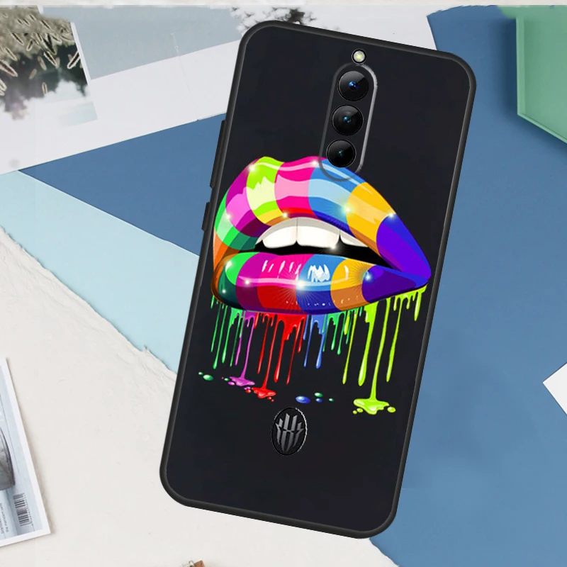 Sexy Lips KISS For Nubia Red Magic 10 Pro Plus 6 7 8 9 Pro 6S 7S 6R 5G Case For RedMagic 8S 9S Pro Plus - view 5