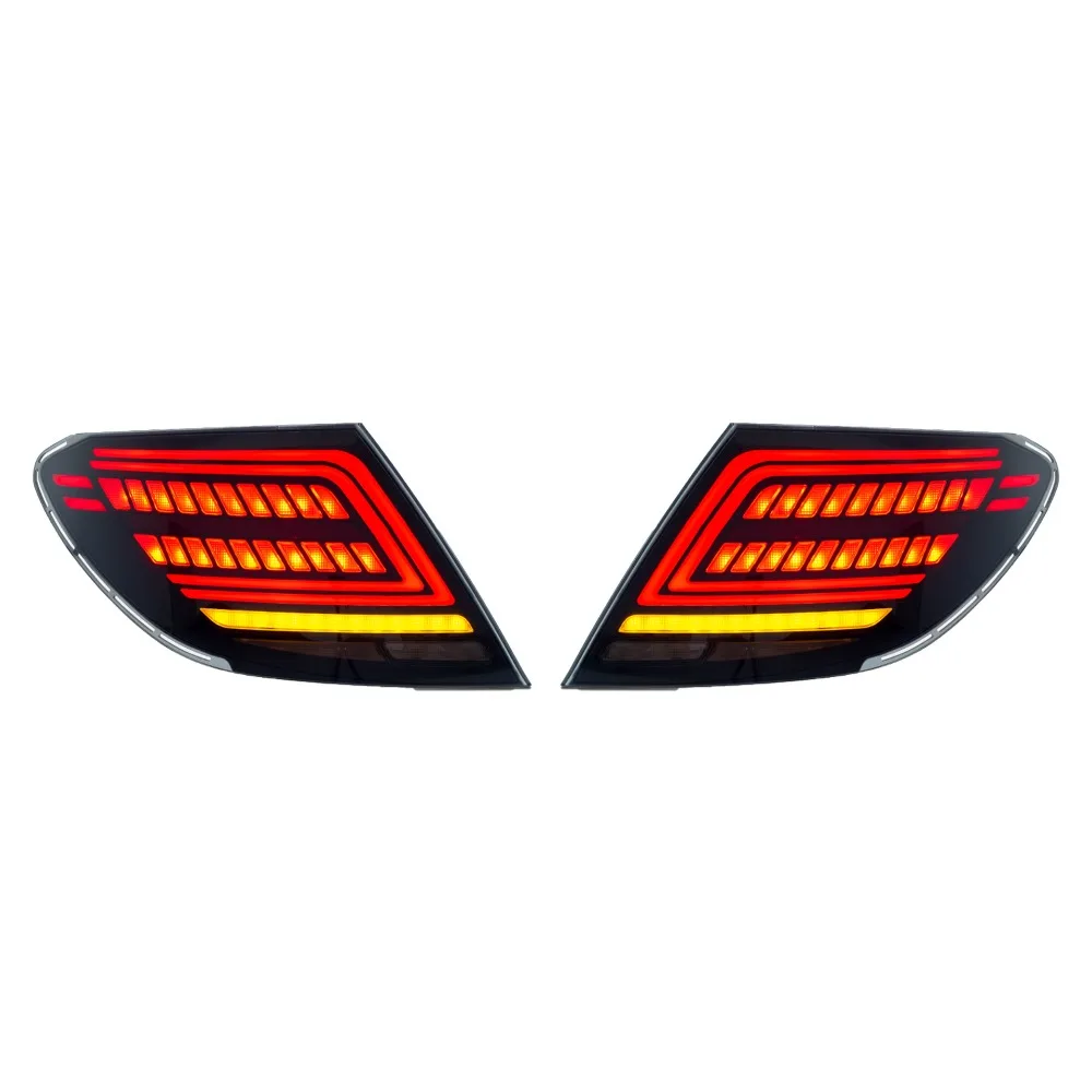 لمرسيدس بنز C-Class W204 2007-2014 LED أضواء خلفية الجمعية المدخن الأسود متتابعة بدوره إشارة ترقية استبدال أجزاء