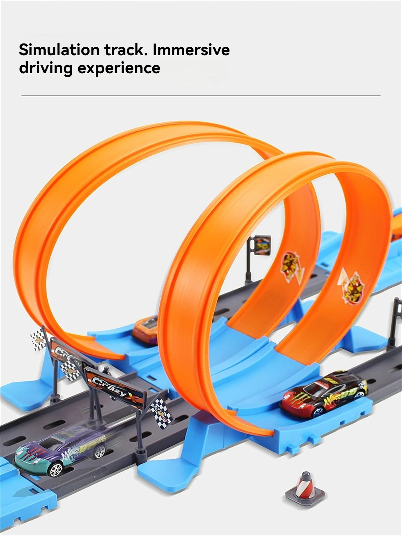 

Набор из 14, 18 или 23 машинок: маленькие гоночные машинки из сплава, катапульта, трасса с петлями на 360 градусов, игрушка для детей 3-12 лет в подарок