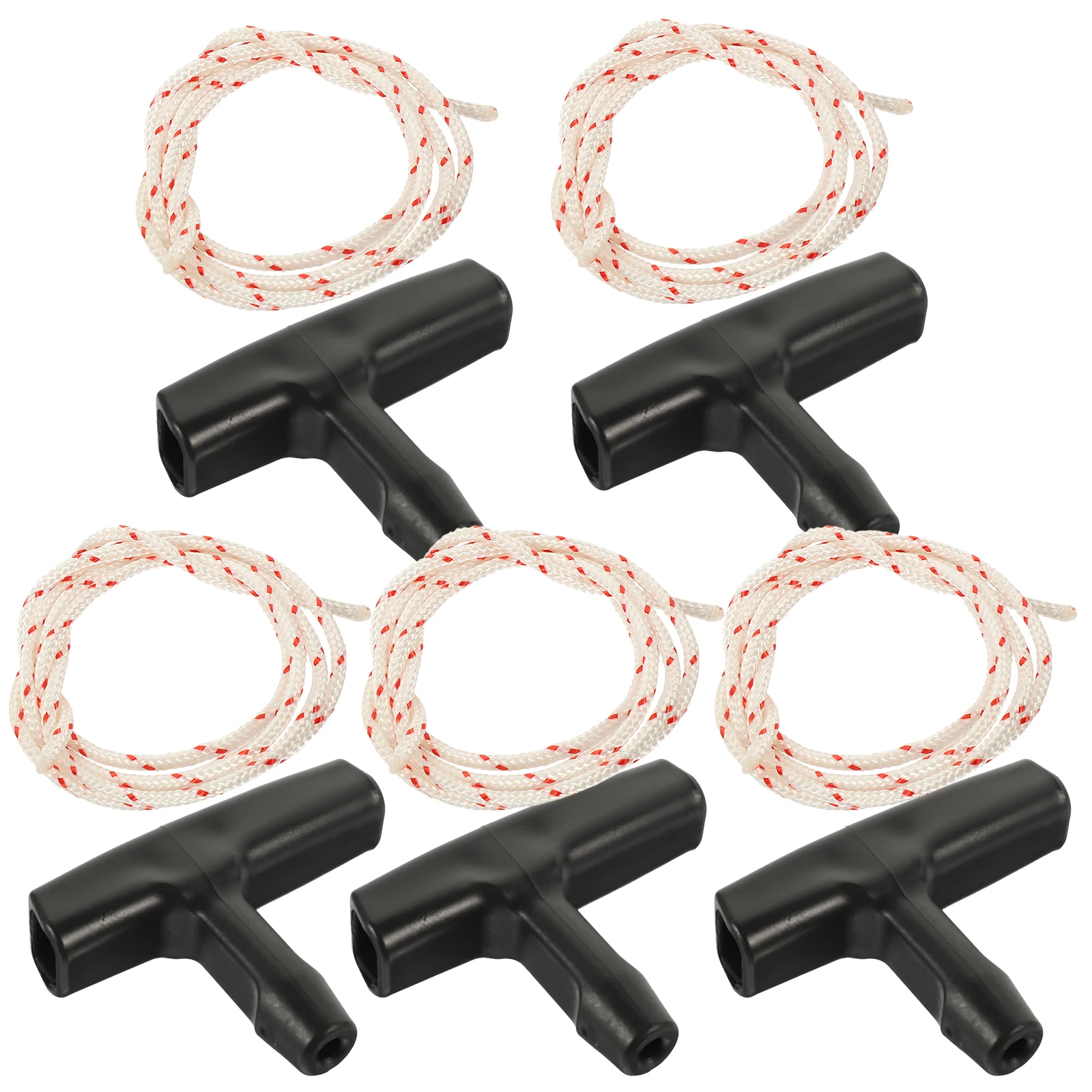 

5pcs Garage Door Pull Rope Cord Handle Attic Ladder Replacement Drawstring 1m Starter Cord Plastic Handle Durable Cable Garage