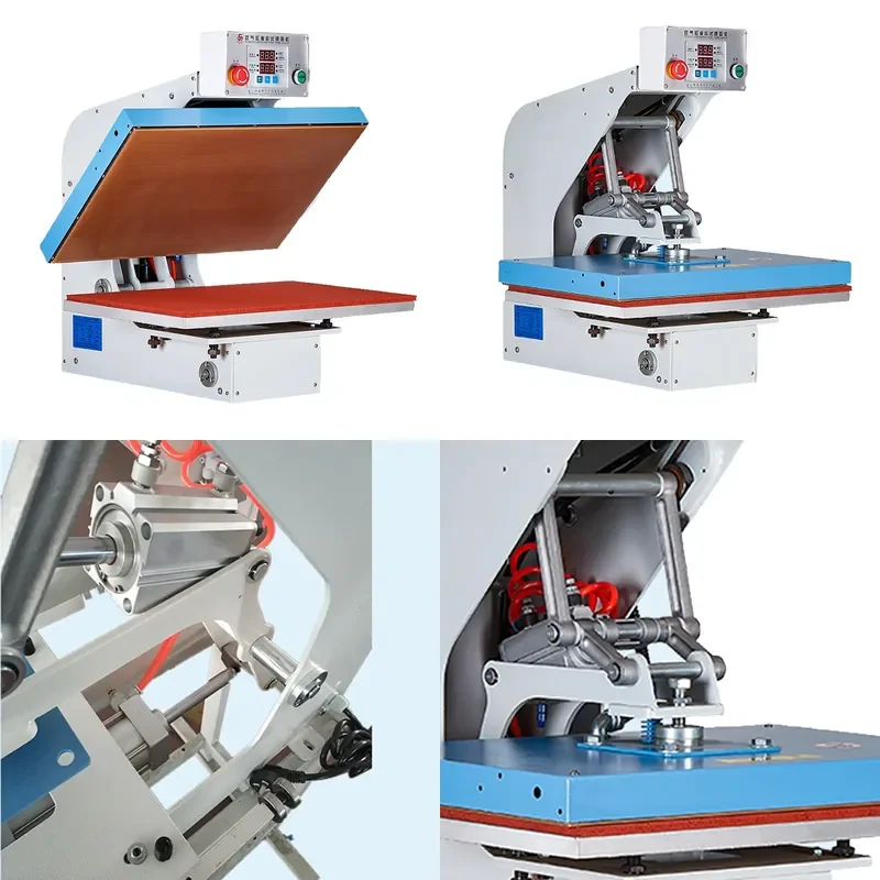

2026 hot Pneumatic press ironing machine Double cylinder Computer sublimation heat transfer machine Clothing press drilling